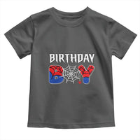 Spider Birthday Boy Toddler T Shirt Bday Spiders Party