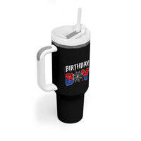 Spider Birthday Boy Tumbler With Handle Bday Spiders Party