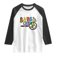 VBS 2025 Raglan Shirt Magnified Vacation Bible School Butterfly VBS Team