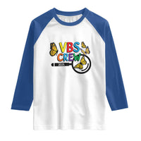 VBS 2025 Raglan Shirt Magnified Vacation Bible School Butterfly VBS Team