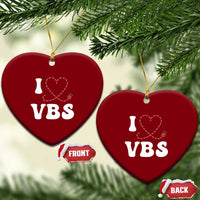 I Love VBS 2025 Ceramic Ornament Vacation Bible School Ladybug VBS Team - Wonder Print Shop