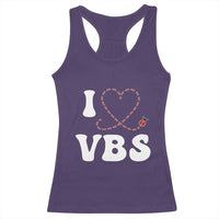 I Love VBS 2025 Racerback Tank Top Vacation Bible School Ladybug VBS Team