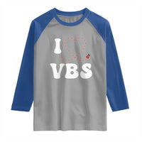 I Love VBS 2025 Raglan Shirt Vacation Bible School Ladybug VBS Team