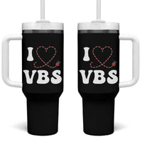 I Love VBS 2025 Tumbler With Handle Vacation Bible School Ladybug VBS Team