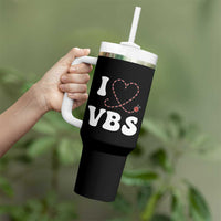 I Love VBS 2025 Tumbler With Handle Vacation Bible School Ladybug VBS Team