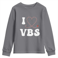 I Love VBS 2025 Youth Sweatshirt Vacation Bible School Ladybug VBS Team