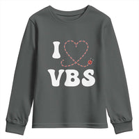 I Love VBS 2025 Youth Sweatshirt Vacation Bible School Ladybug VBS Team