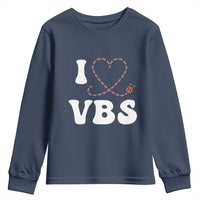 I Love VBS 2025 Youth Sweatshirt Vacation Bible School Ladybug VBS Team