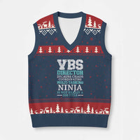 VBS Director V-Neck Knit Sweater Vest Vacation Bible School Christian Teacher - Wonder Print Shop