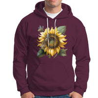 Sunflower And Honey Bees Floral Bee Botanical Insect Nature Shirt for Women, Bee T-shirt, Bee Lover Gift, Insect Shirts, Spiritual Shirt Hoodie - Wonder Print Shop