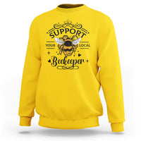 Support Your Local Beekeeper Save The Bees Vintage Beehive Beekeeper Shirt, Bee T-shirt, Bee Lover Gift, Insect Shirts, Spiritual Shirt Sweatshirt - Wonder Print Shop