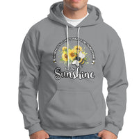 Bee the Sunshine Sunflowers and Bees Floral Bee Inspitational Shirt, Bee T-shirt, Bee Lover Gift, Insect Shirts, Spiritual Shirt Hoodie - Wonder Print Shop