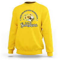 Bee the Sunshine Sunflowers and Bees Floral Bee Inspitational Shirt, Bee T-shirt, Bee Lover Gift, Insect Shirts, Spiritual Shirt Sweatshirt - Wonder Print Shop