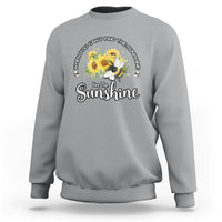 Bee the Sunshine Sunflowers and Bees Floral Bee Inspitational Shirt, Bee T-shirt, Bee Lover Gift, Insect Shirts, Spiritual Shirt Sweatshirt - Wonder Print Shop