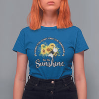 Bee the Sunshine Sunflowers and Bees Floral Bee Inspitational Shirt, Bee T-shirt, Bee Lover Gift, Insect Shirts, Spiritual Shirt T Shirt For Women - Wonder Print Shop