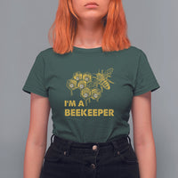 I'm A Beekepper Floral Daisy Beehive Honey Bee, Beekeeper T-Shirt, Bee T-shirt, Beekeeper's Gift Ideas, Bee Lover Gift, Insect Shirts T Shirt For Women - Wonder Print Shop