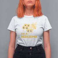 I'm A Beekepper Floral Daisy Beehive Honey Bee, Beekeeper T-Shirt, Bee T-shirt, Beekeeper's Gift Ideas, Bee Lover Gift, Insect Shirts T Shirt For Women - Wonder Print Shop