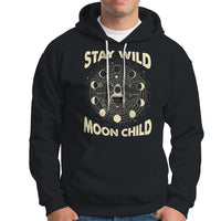 Stay Wild Moon Child Retro Geometric Bee Moon Phases Spiritual Shirt, Bee T-shirt, Bee Lover Gift, Insect Shirts, Spiritual Shirt, Hoodie - Wonder Print Shop