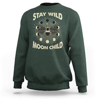 Stay Wild Moon Child Retro Geometric Bee Moon Phases Spiritual Shirt, Bee T-shirt, Bee Lover Gift, Insect Shirts, Spiritual Shirt, Sweatshirt - Wonder Print Shop