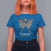 Moth T Shirt For Women Celestial Mystic Midnight Cosmic Dreamer Luna Moth Actias Luna Moon Phases Moonlight Alchemy Mystical Moth Shirt for Women, Moth T-shirt, Spirituality Shirt - Wonder Print Shop