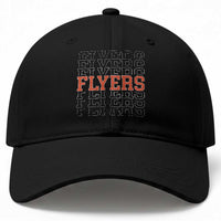 Retro Flyers Name Script Style Baseball Cap Vintage Distressed Graphic Sports Fan Pride