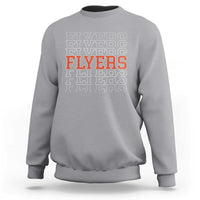 Retro Flyers Name Script Style Sweatshirt Vintage Distressed Graphic Sports Fan Pride