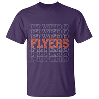 Retro Flyers Name Script Style T Shirt Vintage Distressed Graphic Sports Fan Pride