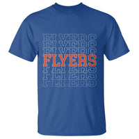 Retro Flyers Name Script Style T Shirt Vintage Distressed Graphic Sports Fan Pride