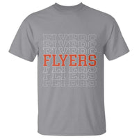 Retro Flyers Name Script Style T Shirt Vintage Distressed Graphic Sports Fan Pride