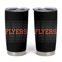 Retro Flyers Name Script Style Tumbler Cup Vintage Distressed Graphic Sports Fan Pride