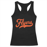Vintage Flyers Name Script Style Racerback Tank Top Retro Distressed Tailgate Spirit Sports Fan