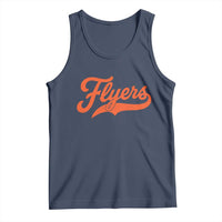 Vintage Flyers Name Script Style Tank Top Retro Distressed Tailgate Spirit Sports Fan