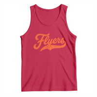 Vintage Flyers Name Script Style Tank Top Retro Distressed Tailgate Spirit Sports Fan