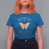 Celestial Entomology Mystic Moon Phases Dead Moth Seek What Sets Your Soul On Fire Hawkmoth T-Shirt for Women, Spiritual Moth Gift T Shirt For Women - Wonder Print Shop