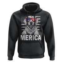 Merica Golden Retriever Hoodie Patriotic Dog US Flag 4th Of July - Wonder Print Shop