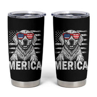 Merica Golden Retriever Tumbler Cup Patriotic Dog US Flag 4th Of July - Wonder Print Shop
