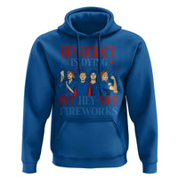 Vintage Feminist Americana Hoodie Democracy Is Dying But Hey Nice Fireworks Funny 4th Of July