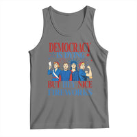 Vintage Feminist Americana Tank Top Democracy Is Dying But Hey Nice Fireworks Funny 4th Of July