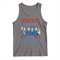 Vintage Feminist Americana Tank Top Democracy Is Dying But Hey Nice Fireworks Funny 4th Of July
