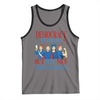 Vintage Feminist Americana Tank Top Democracy Is Dying But Hey Nice Fireworks Funny 4th Of July
