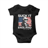Funny George Washington Baby Onesie Suck It England Bold Patriotic 4th of July 1776