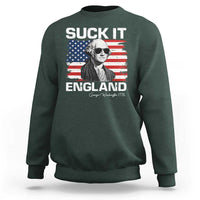 Funny George Washington Sweatshirt Suck It England Bold Patriotic 4th of July 1776