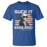 Funny George Washington T Shirt Suck It England Bold Patriotic 4th of July 1776