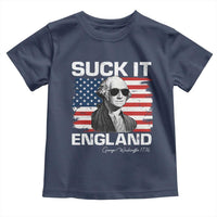 Funny George Washington Toddler T Shirt Suck It England Bold Patriotic 4th of July 1776