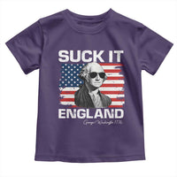 Funny George Washington Toddler T Shirt Suck It England Bold Patriotic 4th of July 1776