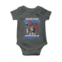 History Began July 4th 1776 Baby Onesie Bold Patriotic Statement Statue of Liberty