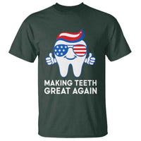 Funny Patriotic Dentist T Shirt Making Teeth Great Again America Oral Health Toothpaste Hair - Wonder Print Shop