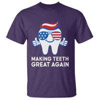 Funny Patriotic Dentist T Shirt Making Teeth Great Again America Oral Health Toothpaste Hair - Wonder Print Shop