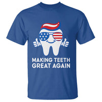 Funny Patriotic Dentist T Shirt Making Teeth Great Again America Oral Health Toothpaste Hair - Wonder Print Shop