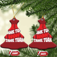 If She Don't Hawk Tuah I Won't Tawk Tuah Christmas Ornament Retro Groovy - Wonder Print Shop
